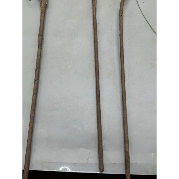 set 3 Artificial Pine green Branches Red Berries Christmas red shine balls 34" - Picture 6 of 8